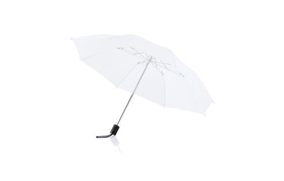 P850.263   Deluxe 20&quot; sammenleggbar paraply hvit